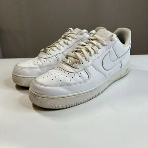 Nike Air Force 1 '07 Low Mens Size 13 White Athletic Shoes Sneakers CW2288-111